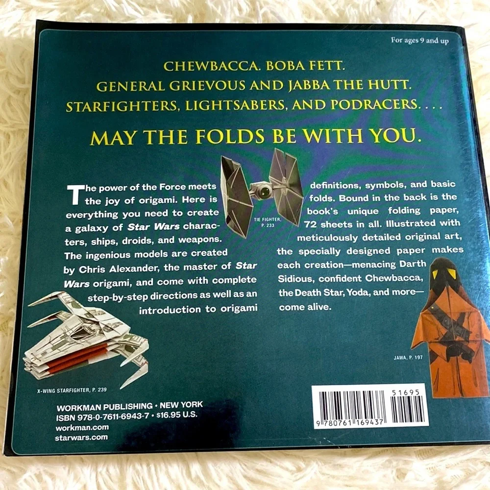STAR WARS ORIGAMI 36 PAPER Folding Projects from a Galaxy far far away N…